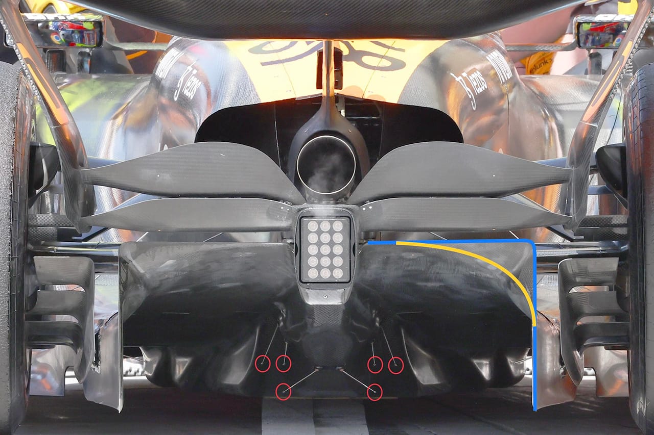 マクラーレン 2023年F1マシン ディフューザー