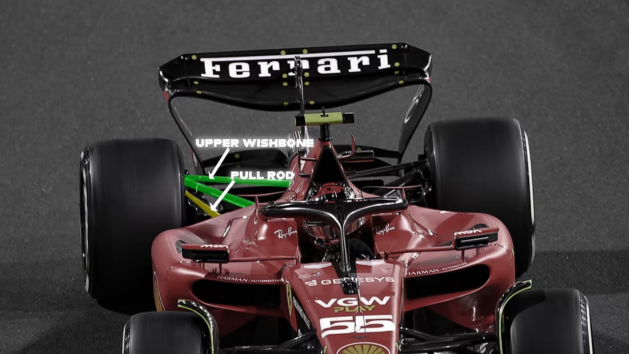 フェラーリ SF-23 リアサスペンション