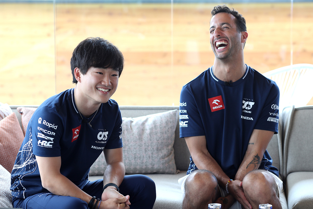 角田裕毅 ダニエル・リカルド F1 スクーデリア・アルファタウリ