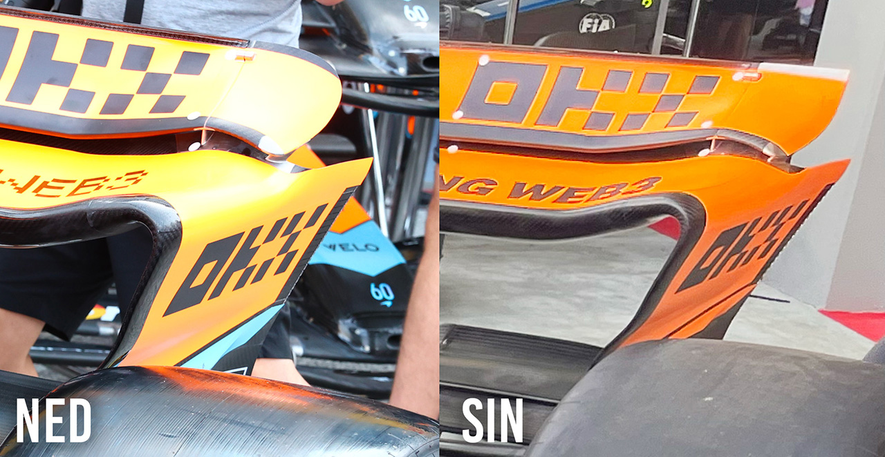 マクラーレン MCL60 エンドプレート シンガポールグランプリ