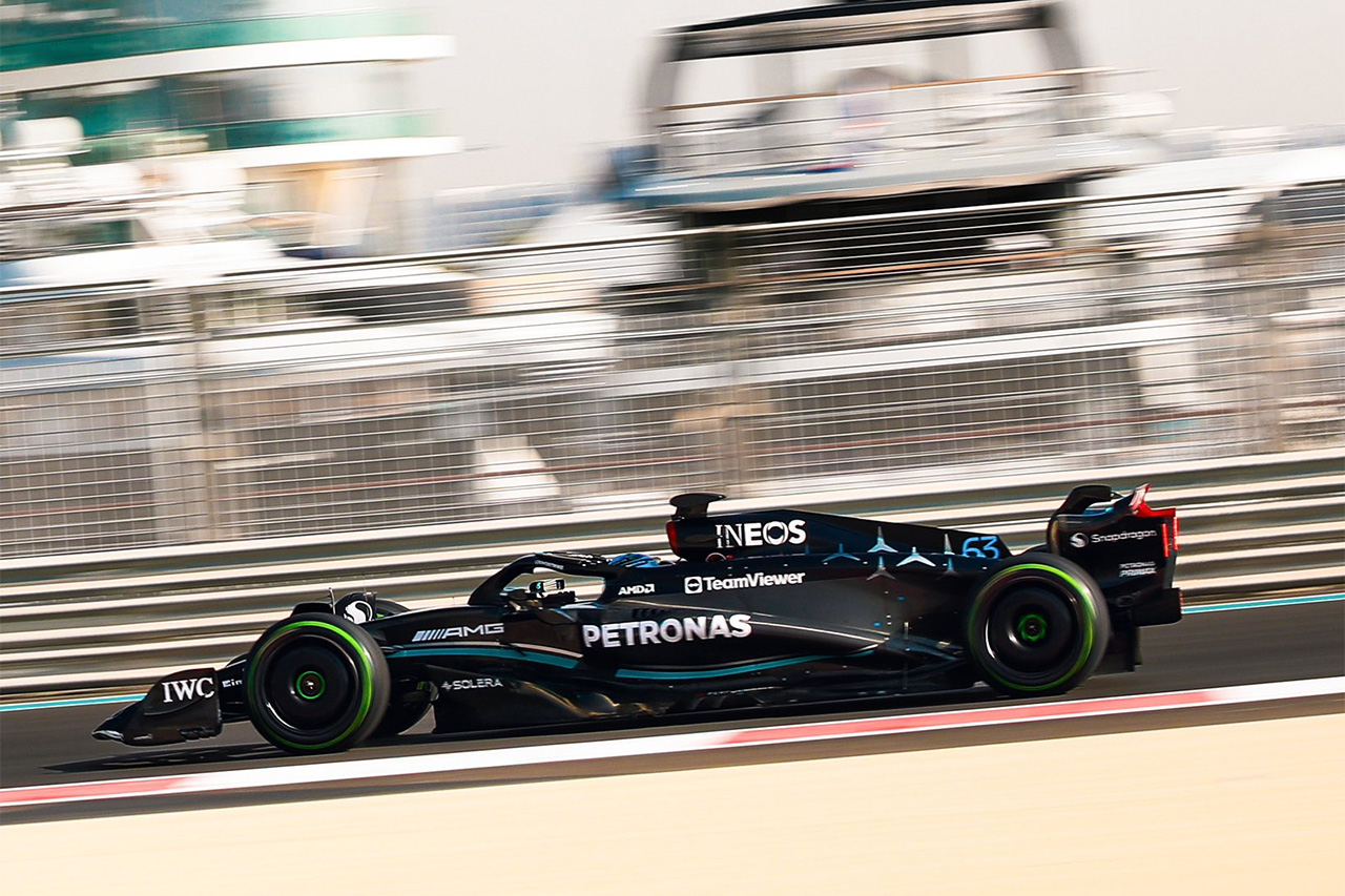 F1 アブダビテスト ラッセルのクラッシュ
