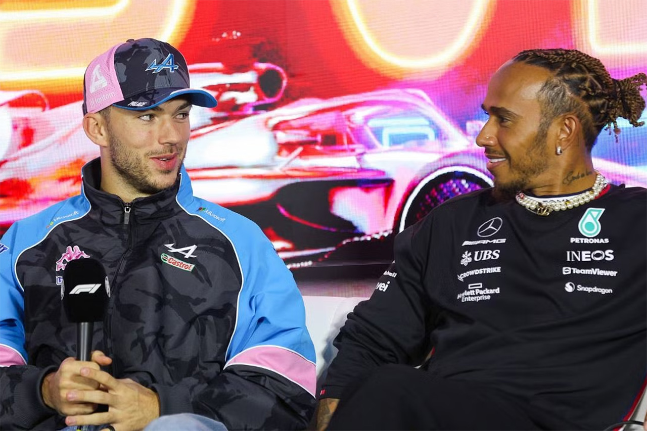 ピエール・ガスリーとルイス・ハミルトン