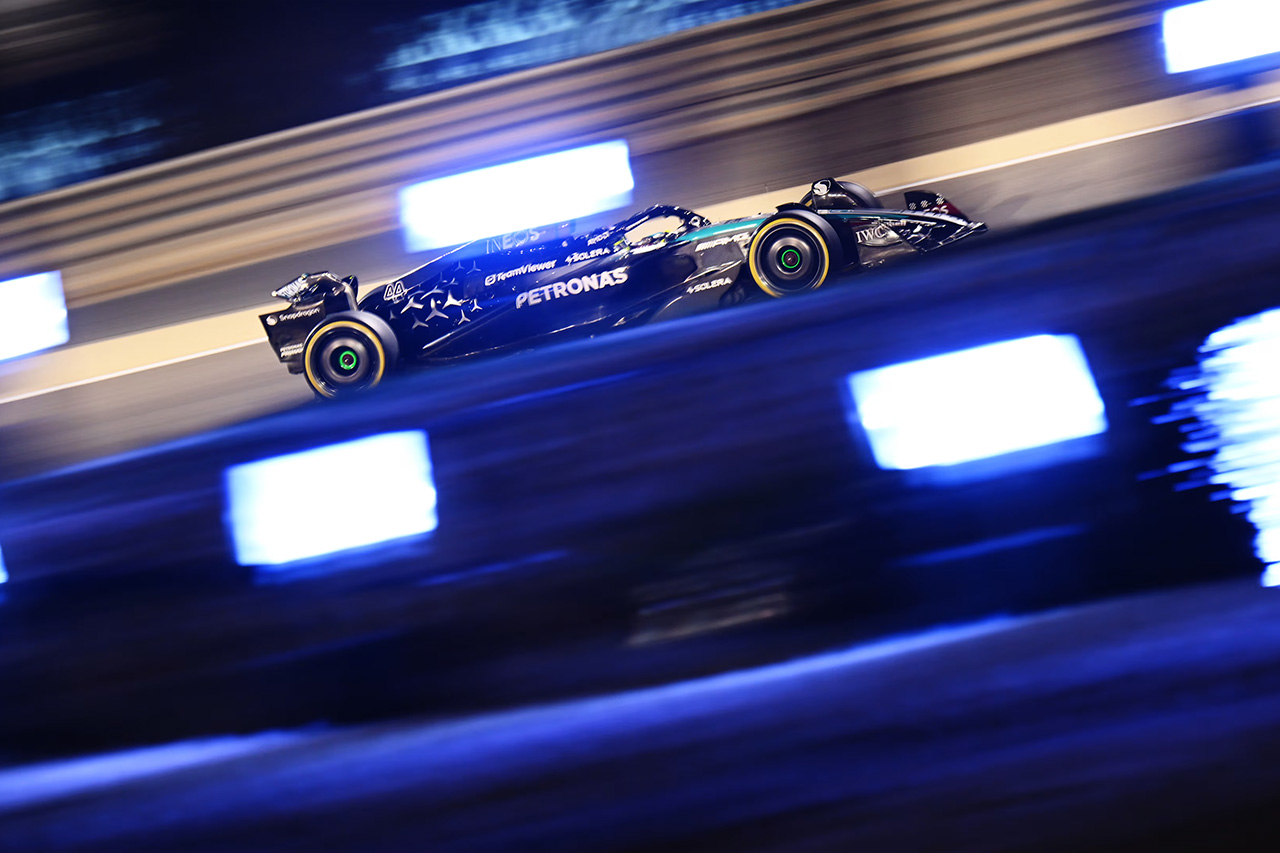 2024年F1プレシーズンテスト2日目 メルセデスAMG・ペトロナス・モータースポーツ