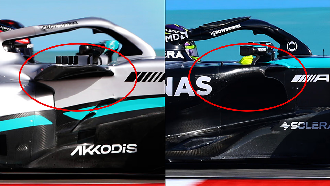 メルセデスAMG・ペトロナス・モータースポーツ W15 アッパーSISバー