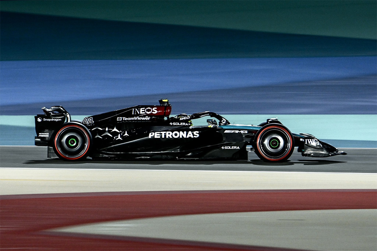 2024年 F1バーレーンGP ルイス・ハミルトン（メルセデスAMG・ペトロナス・モータースポーツ）