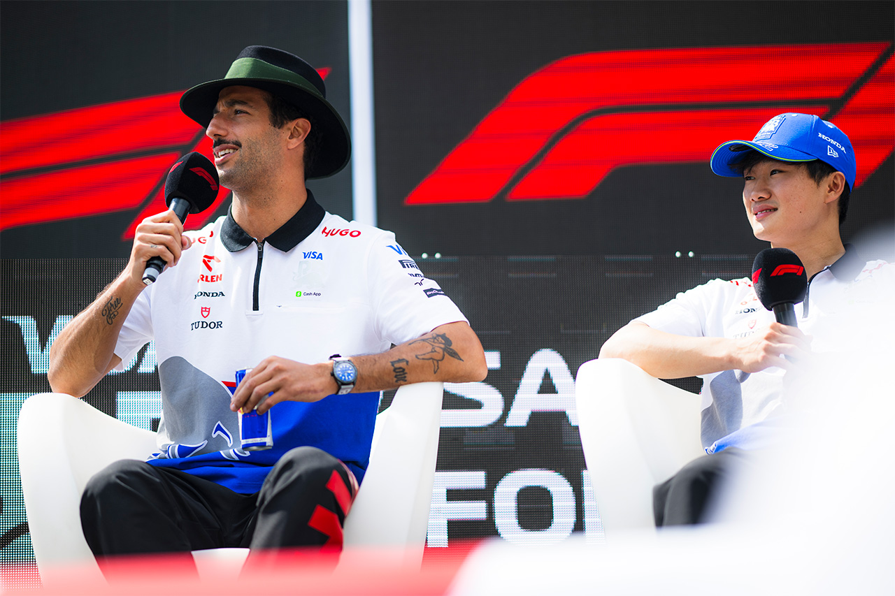 F1 オーストリアグランプリ ダニエル・リカルドと角田裕毅