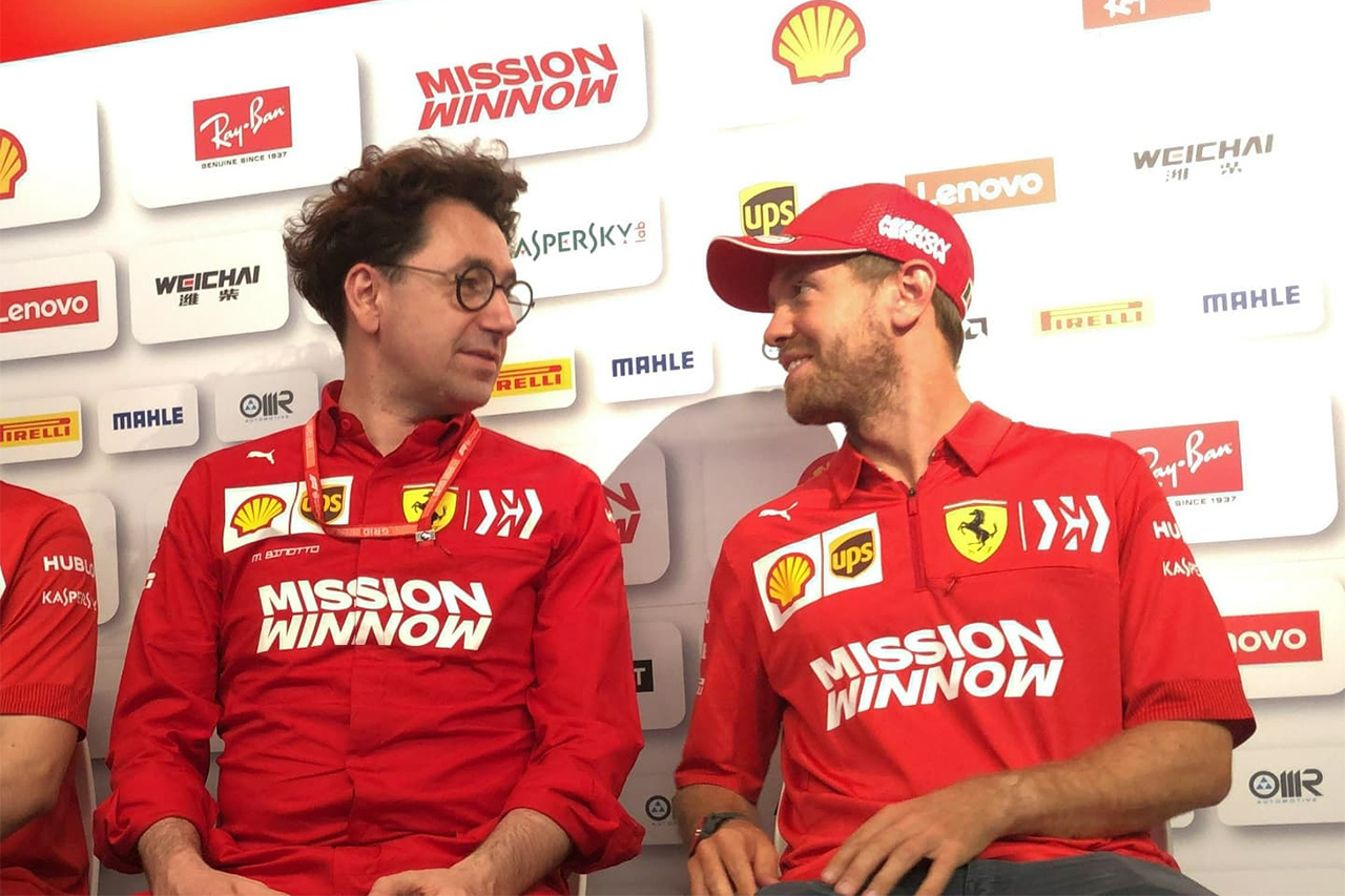 セバスチャン・ベッテルとマッティア・ビノット