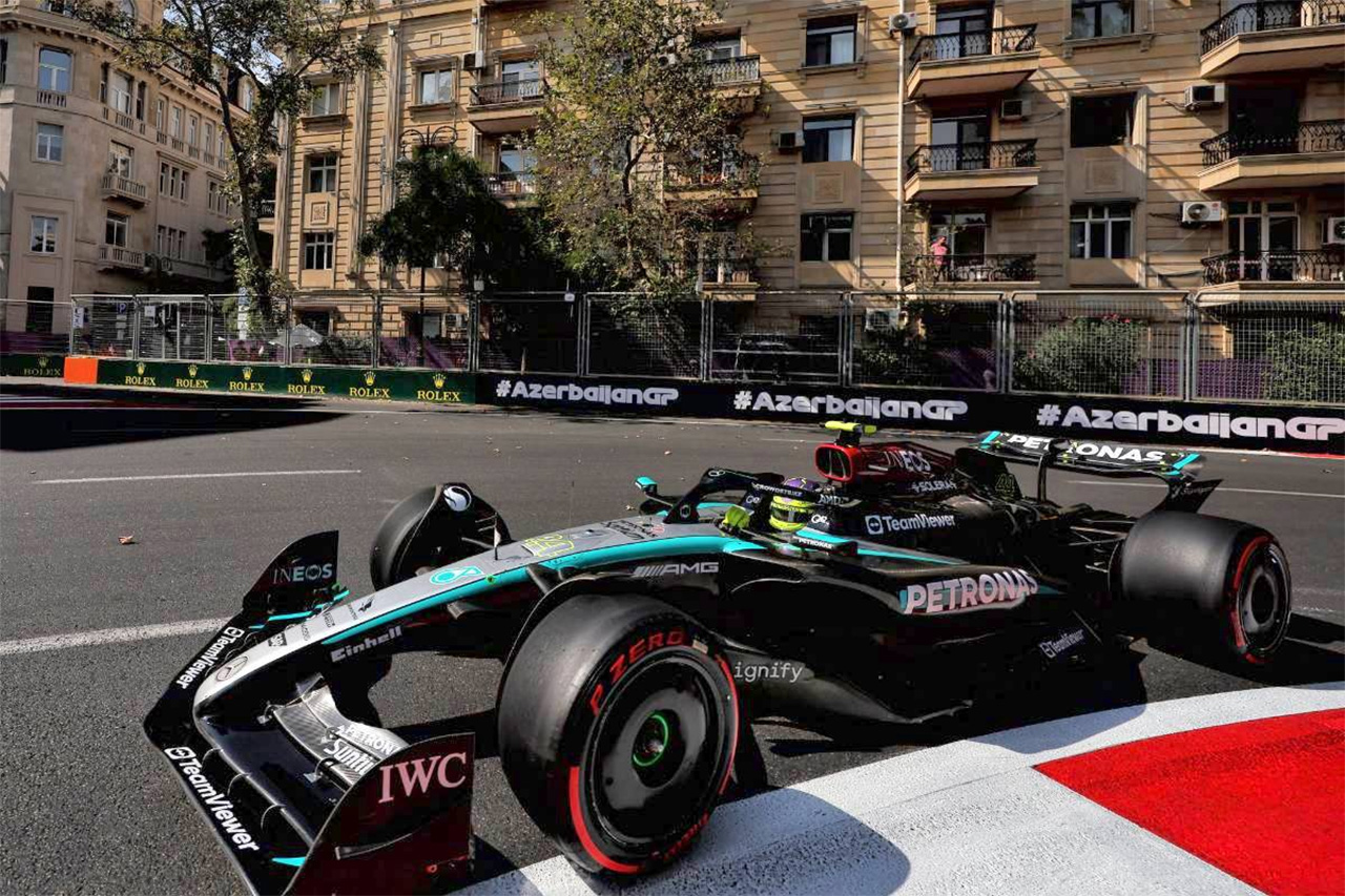 ルイス・ハミルトン(メルセデスAMG・ペトロナス・モータースポーツ) 2024年F1 アゼルバイジャンGP