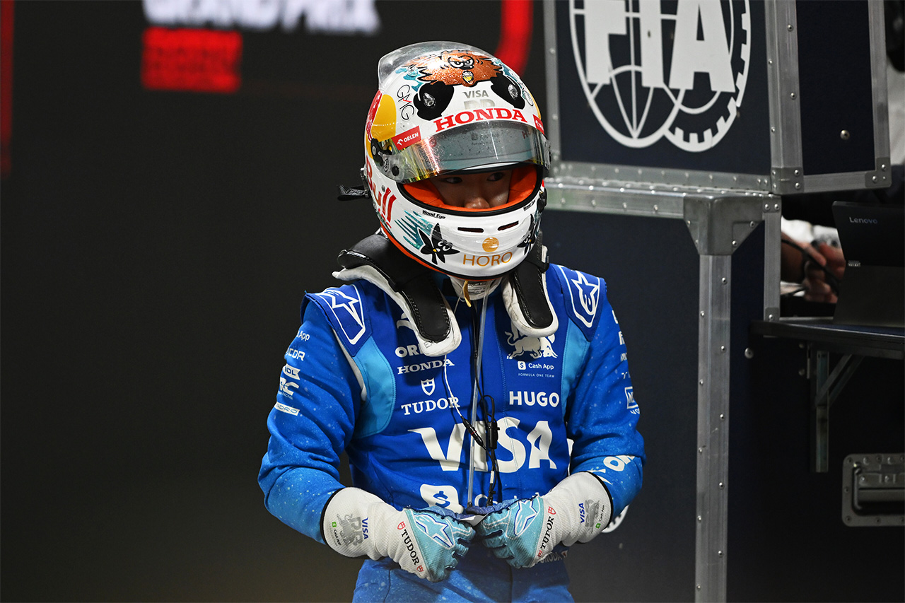 角田裕毅(ビザ・キャッシュアップ・RB・フォーミュラワン・チーム) ラスベガスGP F1