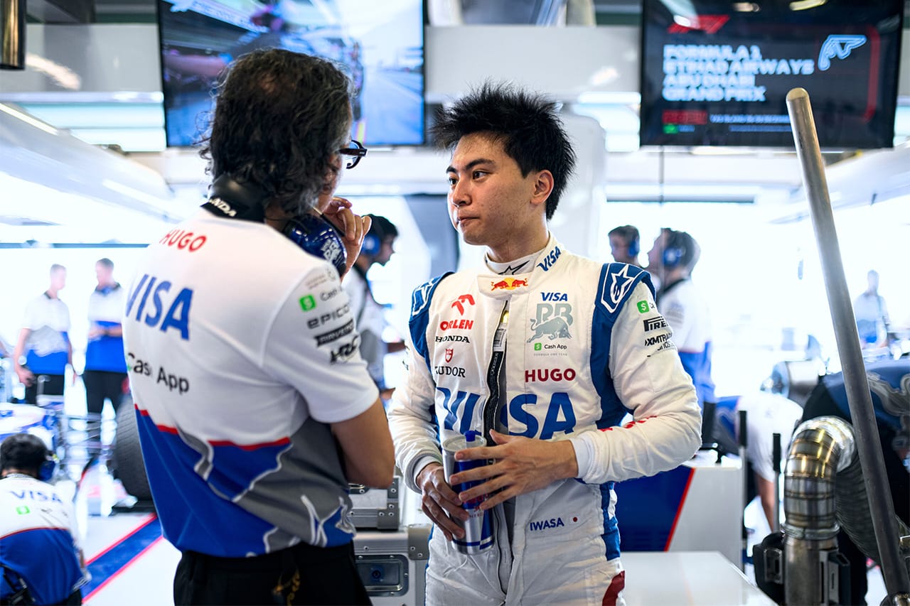 岩佐歩夢(ビザ・キャッシュアップ・RB・フォーミュラワン・チーム) アブダビGP F1