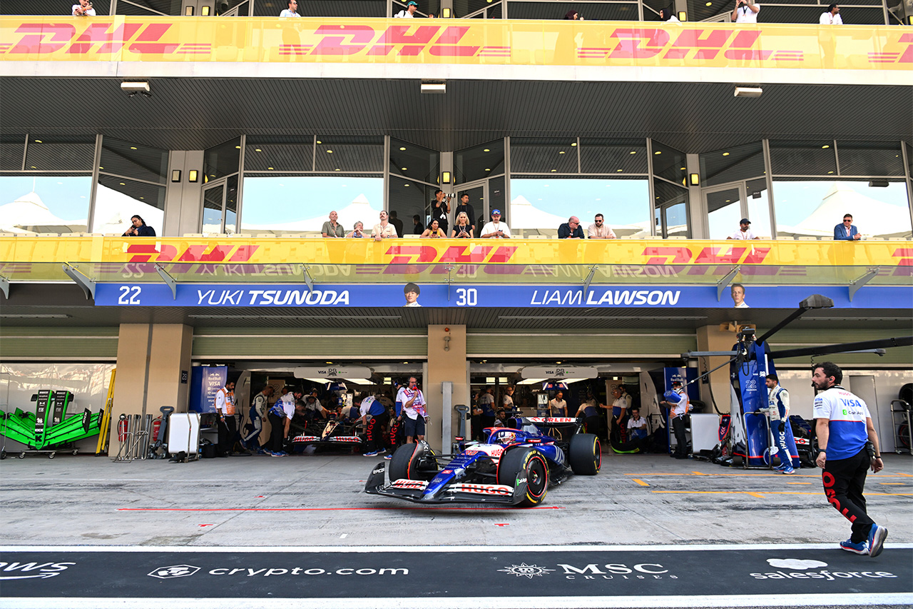 角田裕毅(ビザ・キャッシュアップ・RB・フォーミュラワン・チーム) アブダビGP F1