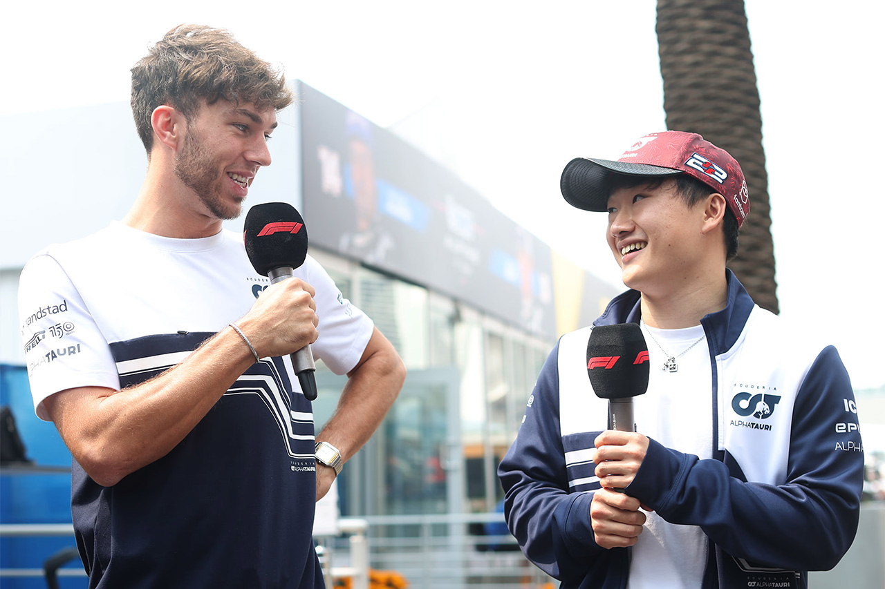 角田裕毅 F1 ピエール・ガスリー