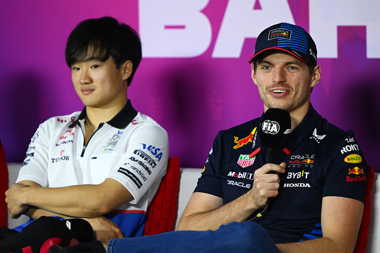 角田裕毅とマックス・フェルスタッペン
