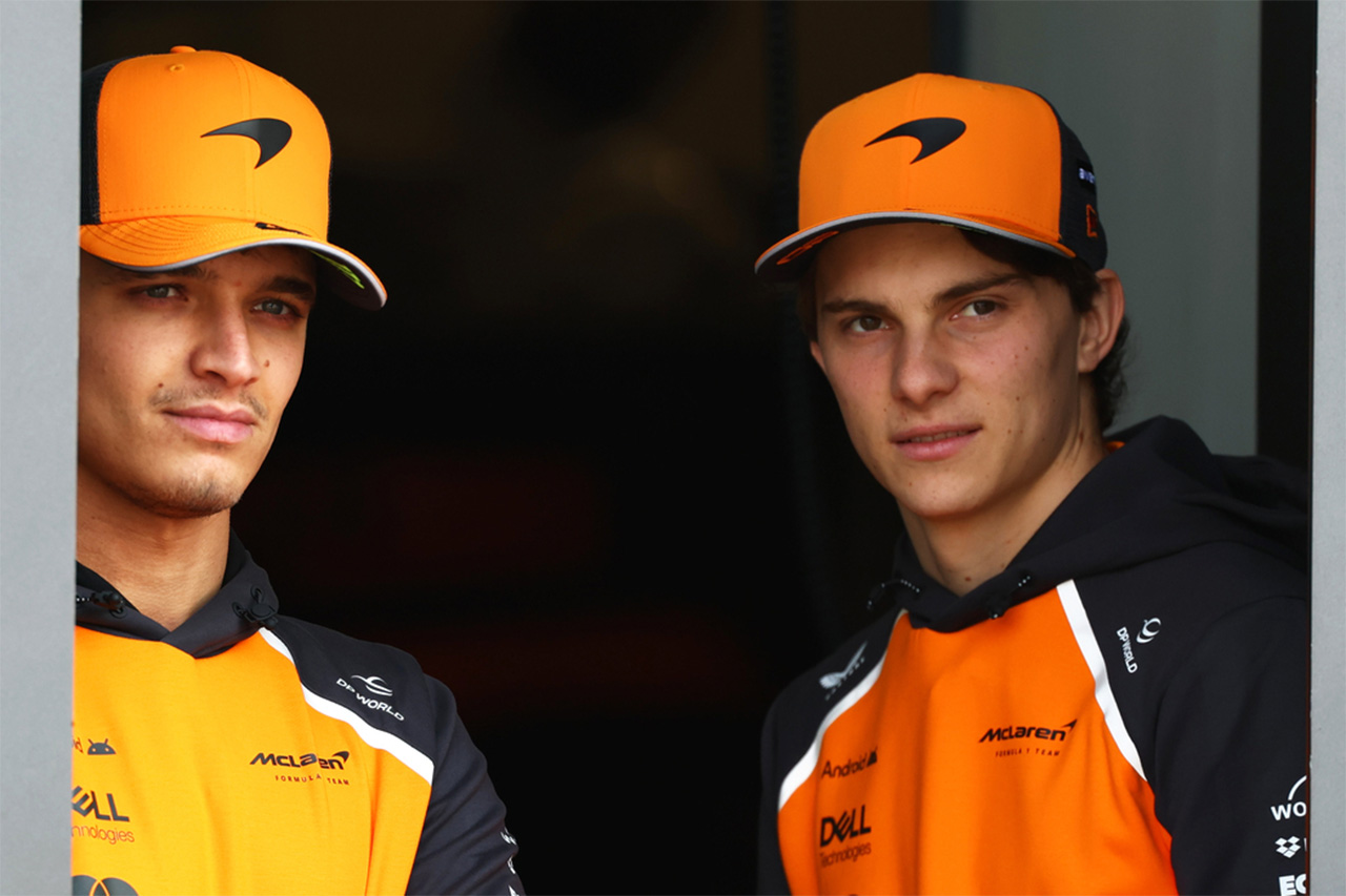 オスカー・ピアストリ と ランド・ノリス マクラーレン F1