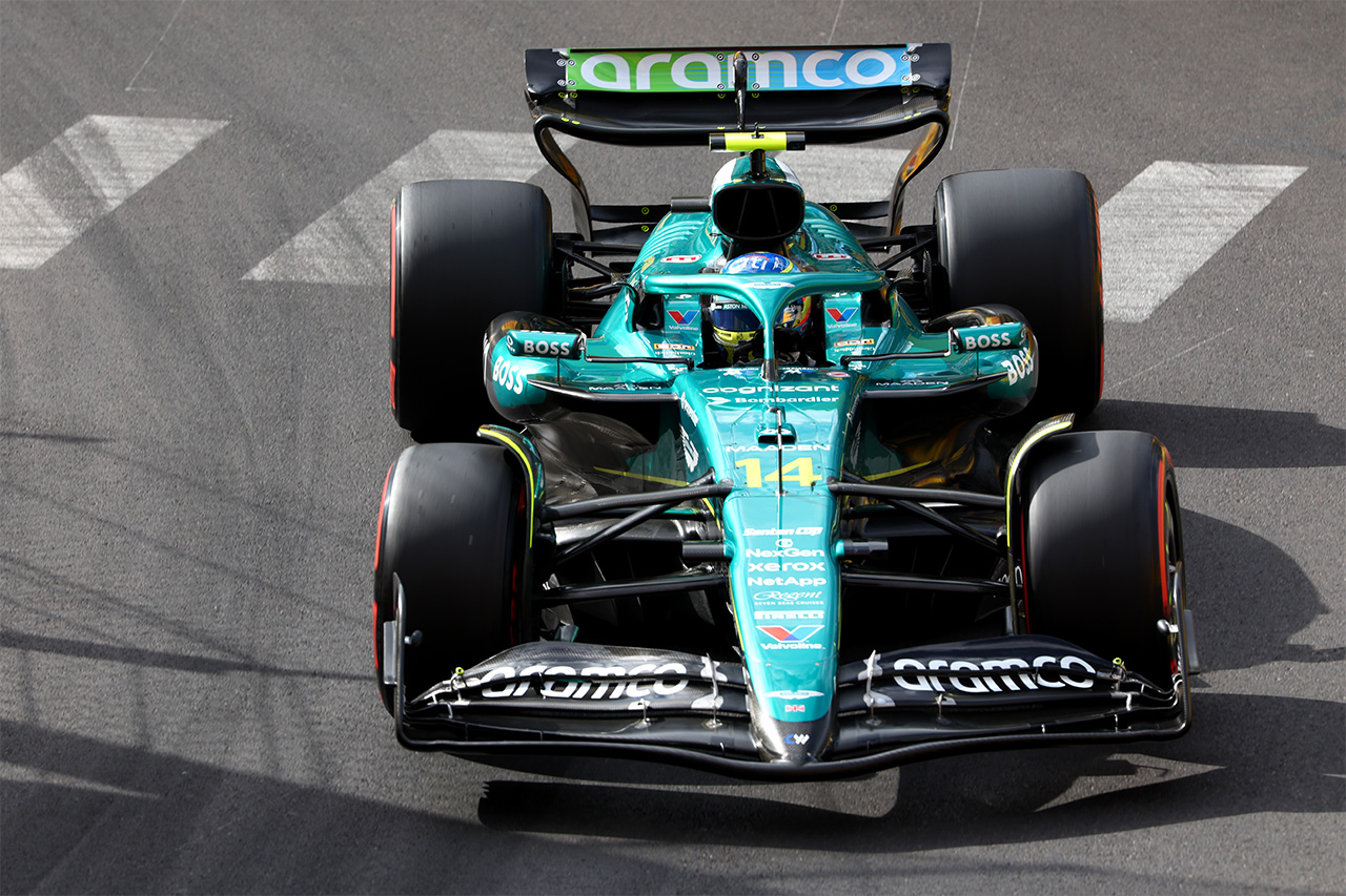 フェルナンド・アロンソ(アストンマーティン・コグニザント・フォーミュラワンチーム) モナコGP F1