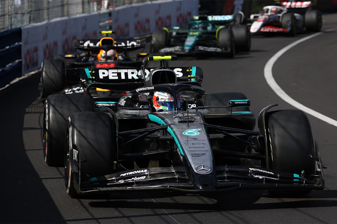 モナコGP F1 ジョージ・ラッセル(メルセデスAMG・ペトロナス・モータースポーツ)