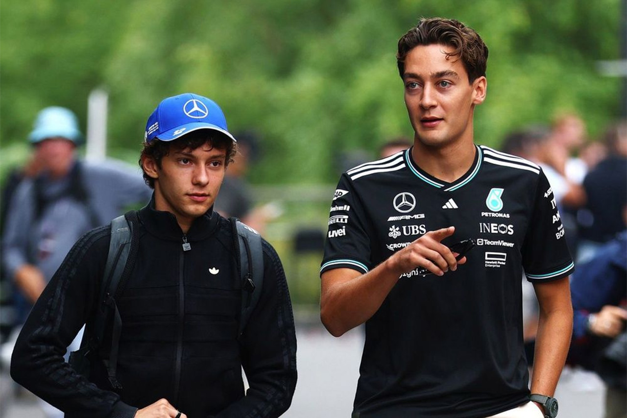 ジョージ・ラッセル アンドレア・キミ・アントネッリ F1 メルセデスAMG・ペトロナス・モータースポーツ