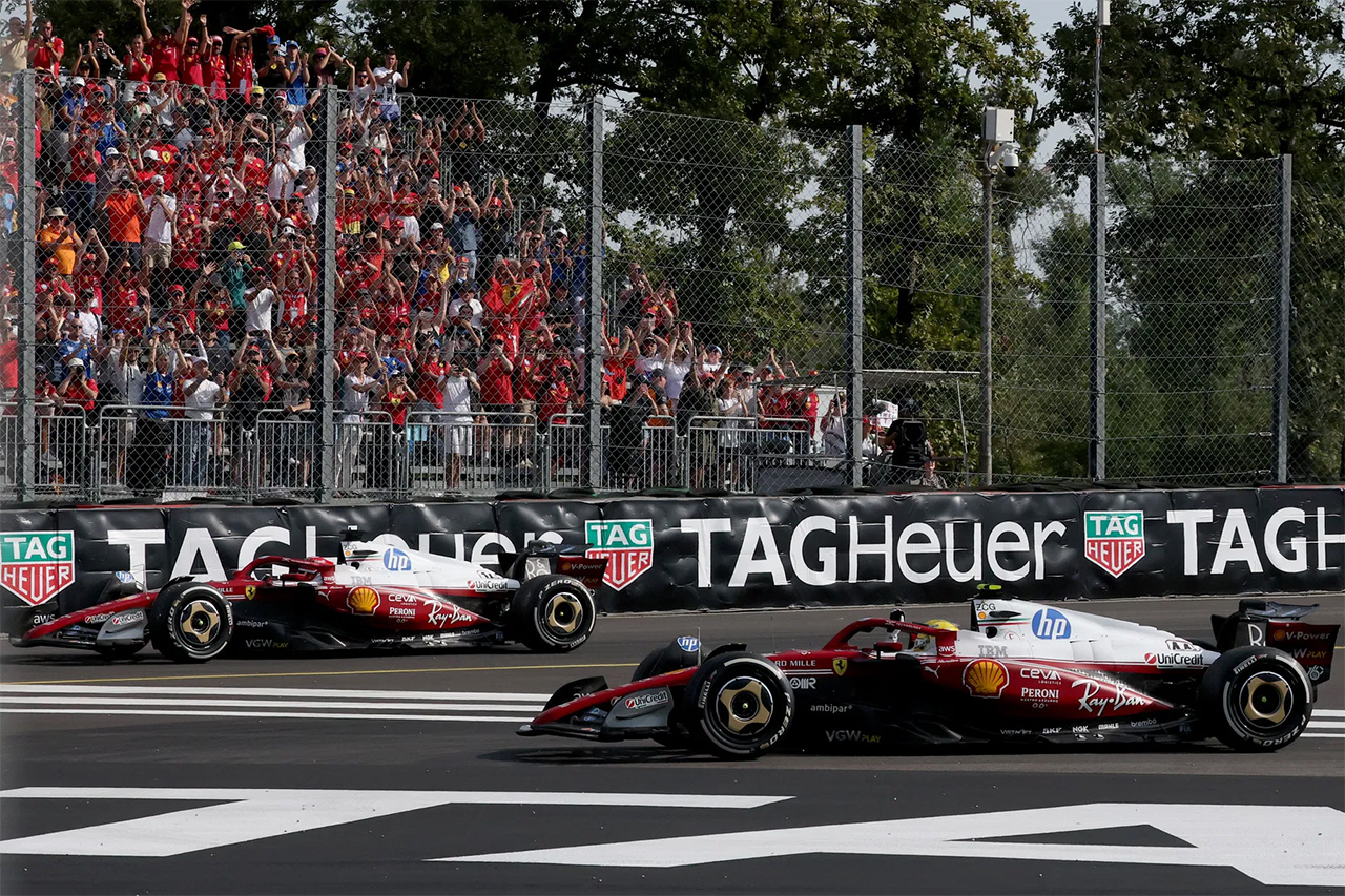 ルイス・ハミルトンとシャルル・ルクレール（スクーデリア・フェラーリ）