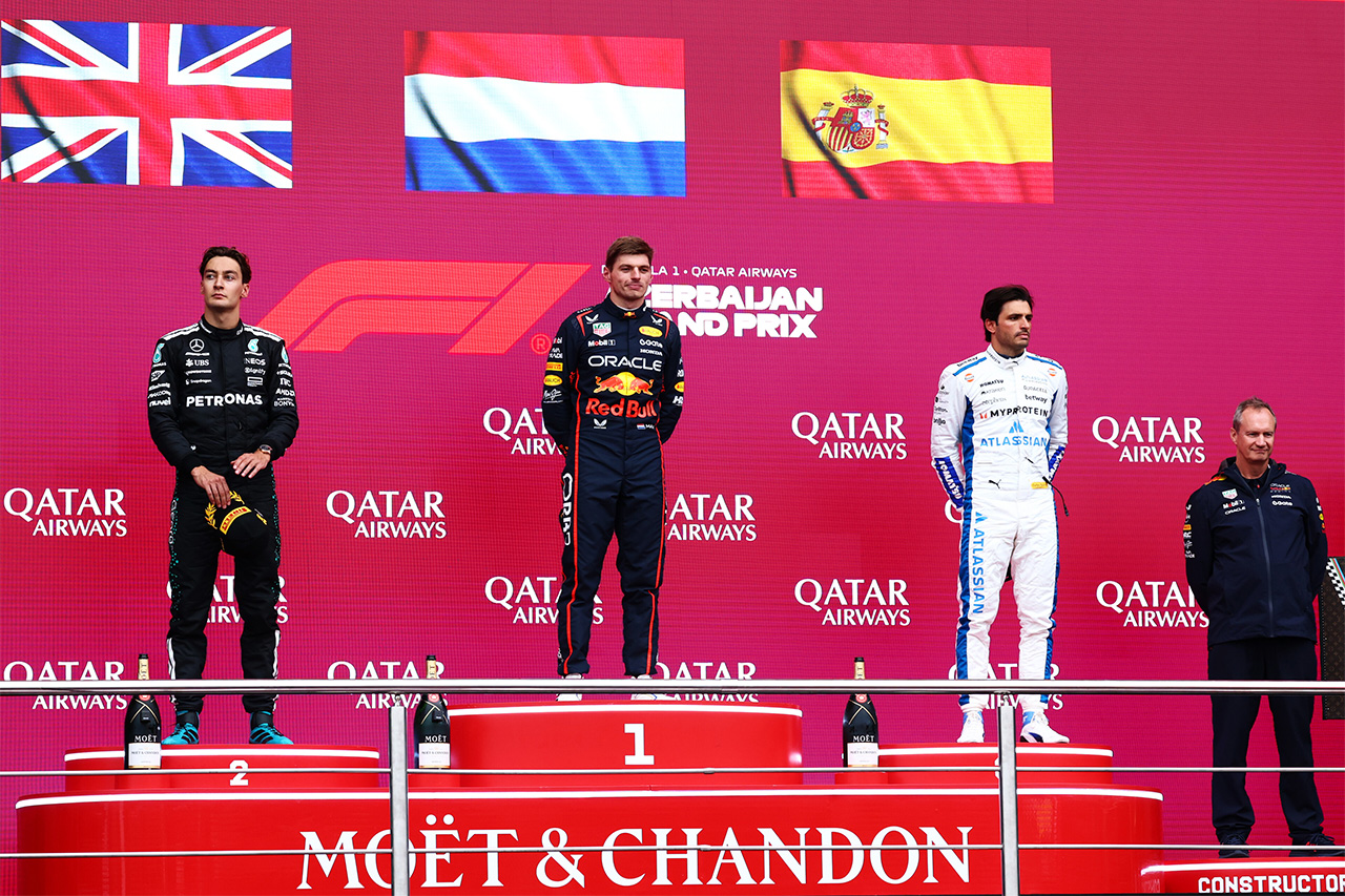 F1 アゼルバイジャンGP 表彰台