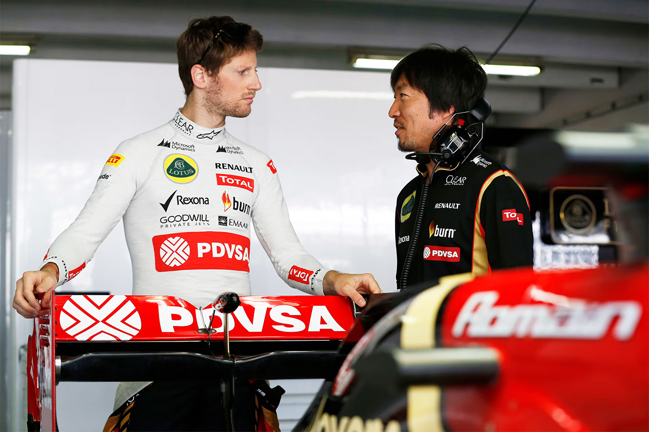ロマン・グロージャン F1 小松礼雄