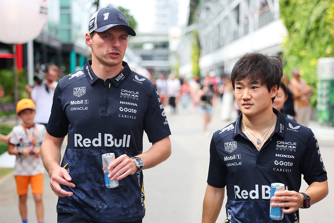 マックス・フェルスタッペンと角田裕毅(レッドブル・レーシング)