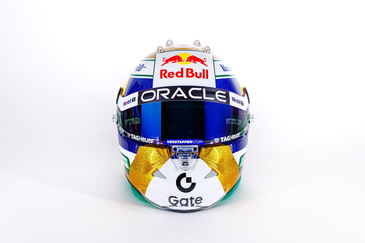 マックス・フェルスタッペン(レッドブル・レーシング) F1 ブラジルGP ヘルメット③