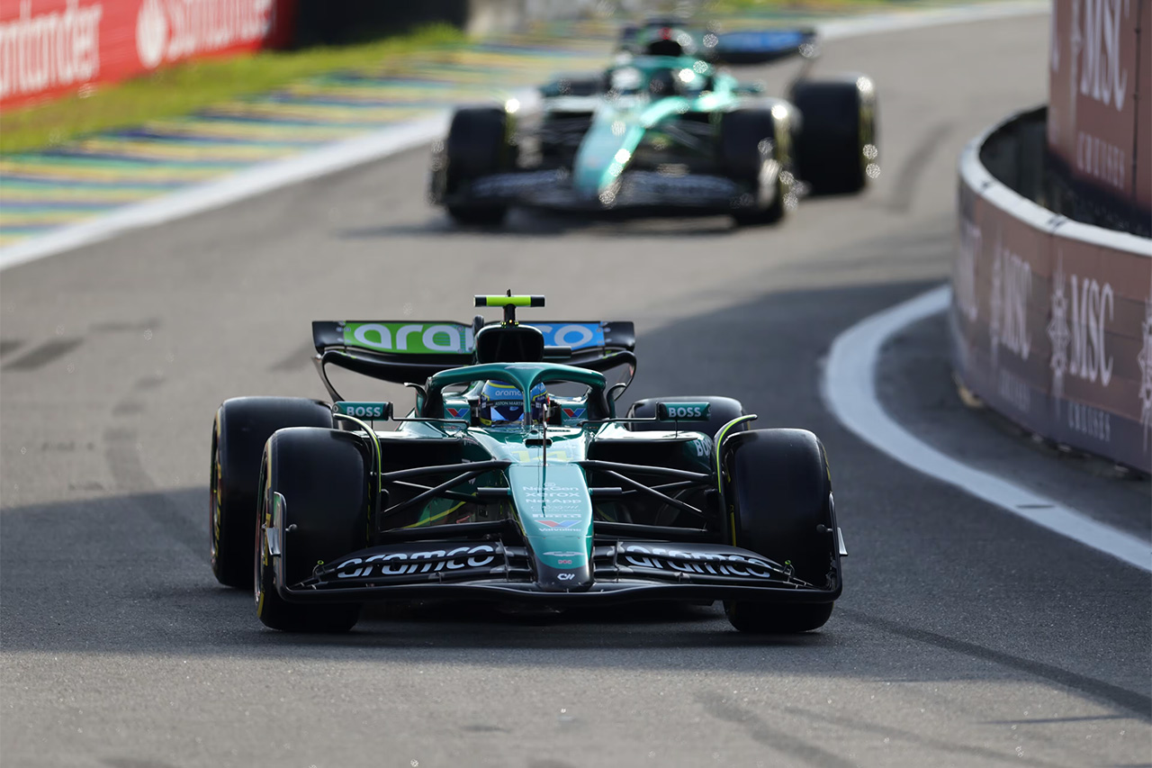 フェルナンド・アロンソ(アストンマーティン・コグニザント・フォーミュラワンチーム) F1 ブラジルグランプリ