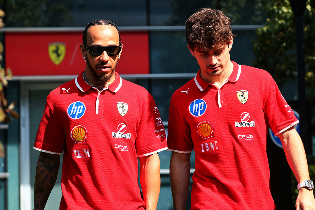 ルイス・ハミルトンとシャルル・ルクレール（スクーデリア・フェラーリ）