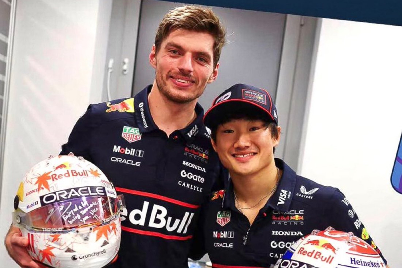 角田裕毅とマックス・フェルスタッペン