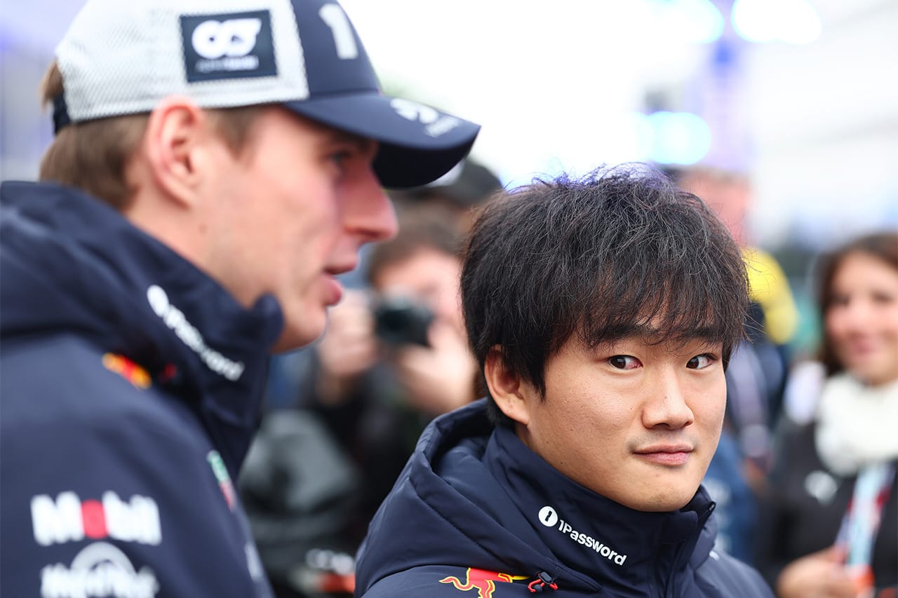 マックス・フェルスタッペンと角田裕毅(レッドブル・レーシング)