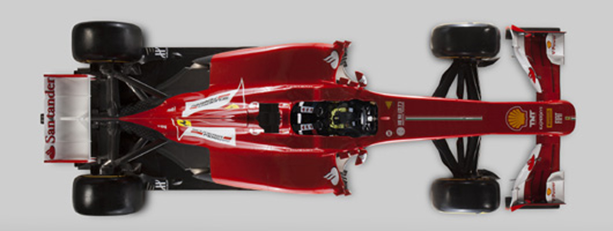 フェラーリ F138 (俯瞰)