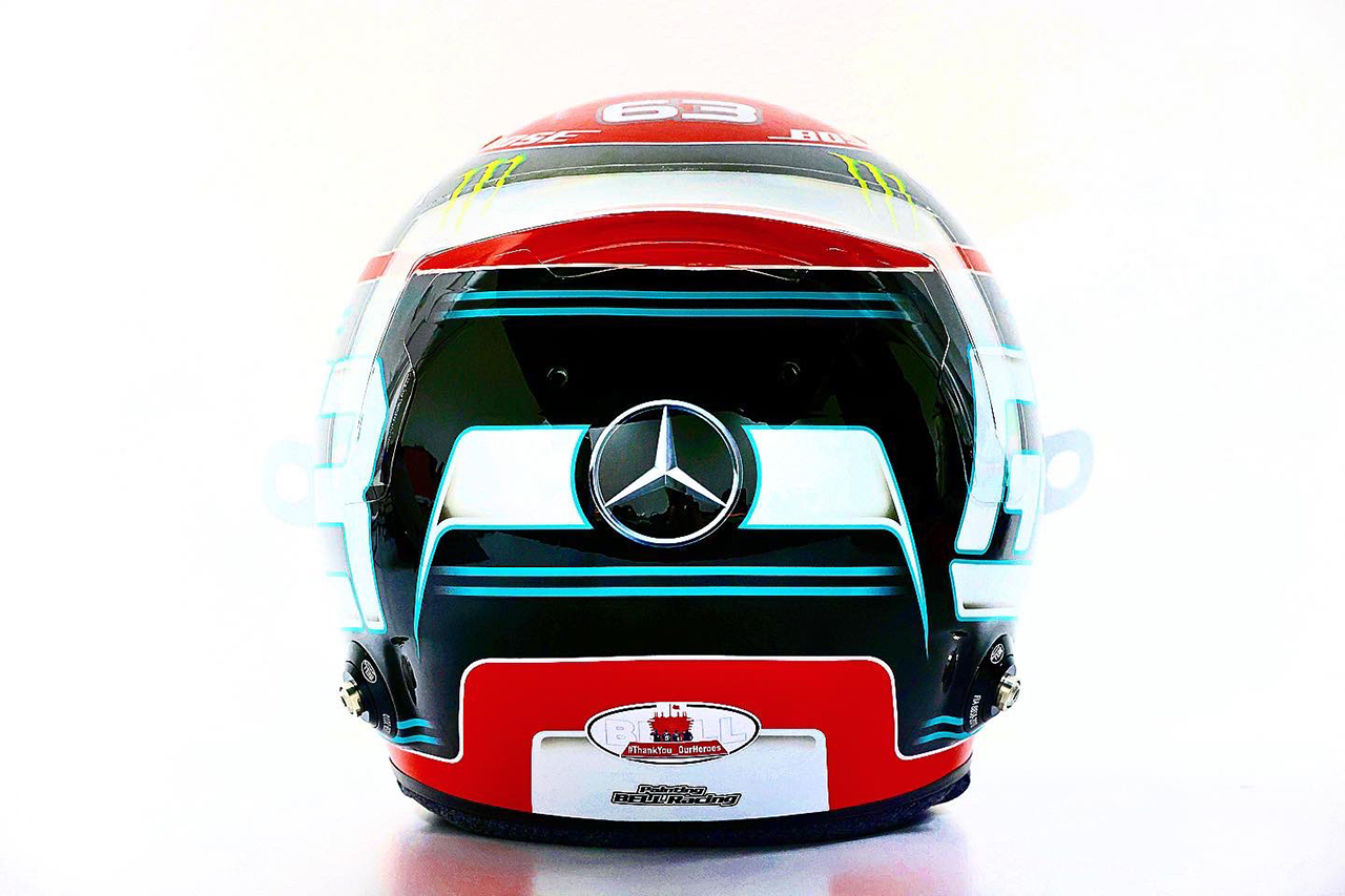 ジョージ・ラッセル F1サヒールGP ヘルメット（メルセデスF1）