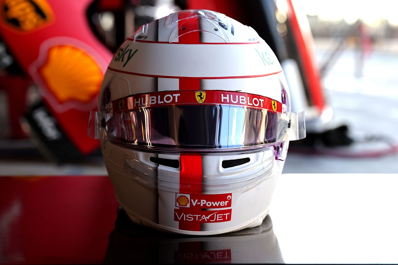 フェラーリ:シャルル・ルクレール 2020年 F1アブダビGP ヘルメット