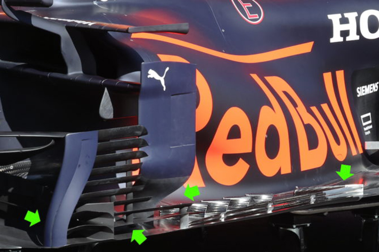 レッドブル・ホンダF1 RB16B バージボード