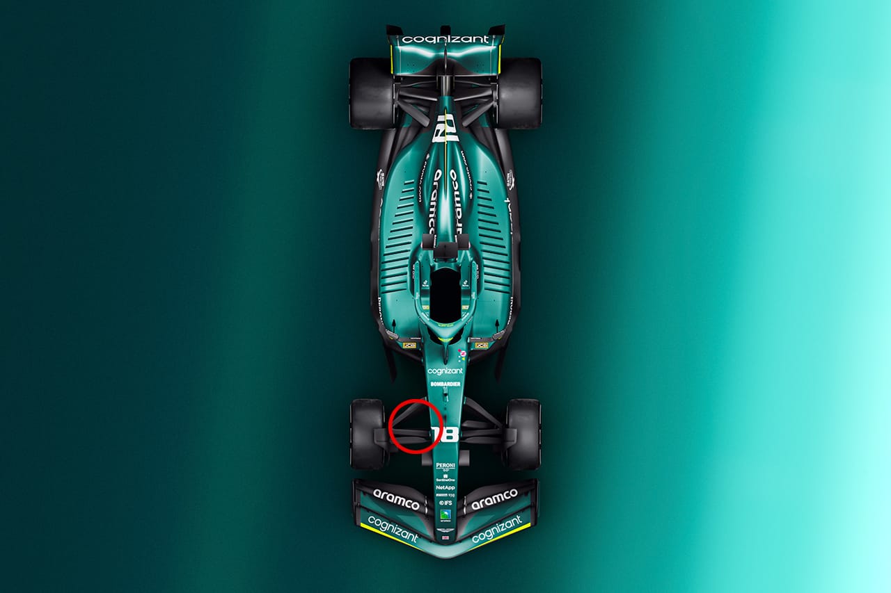 アストンマーティンF1 AMR22 レンダリング画像