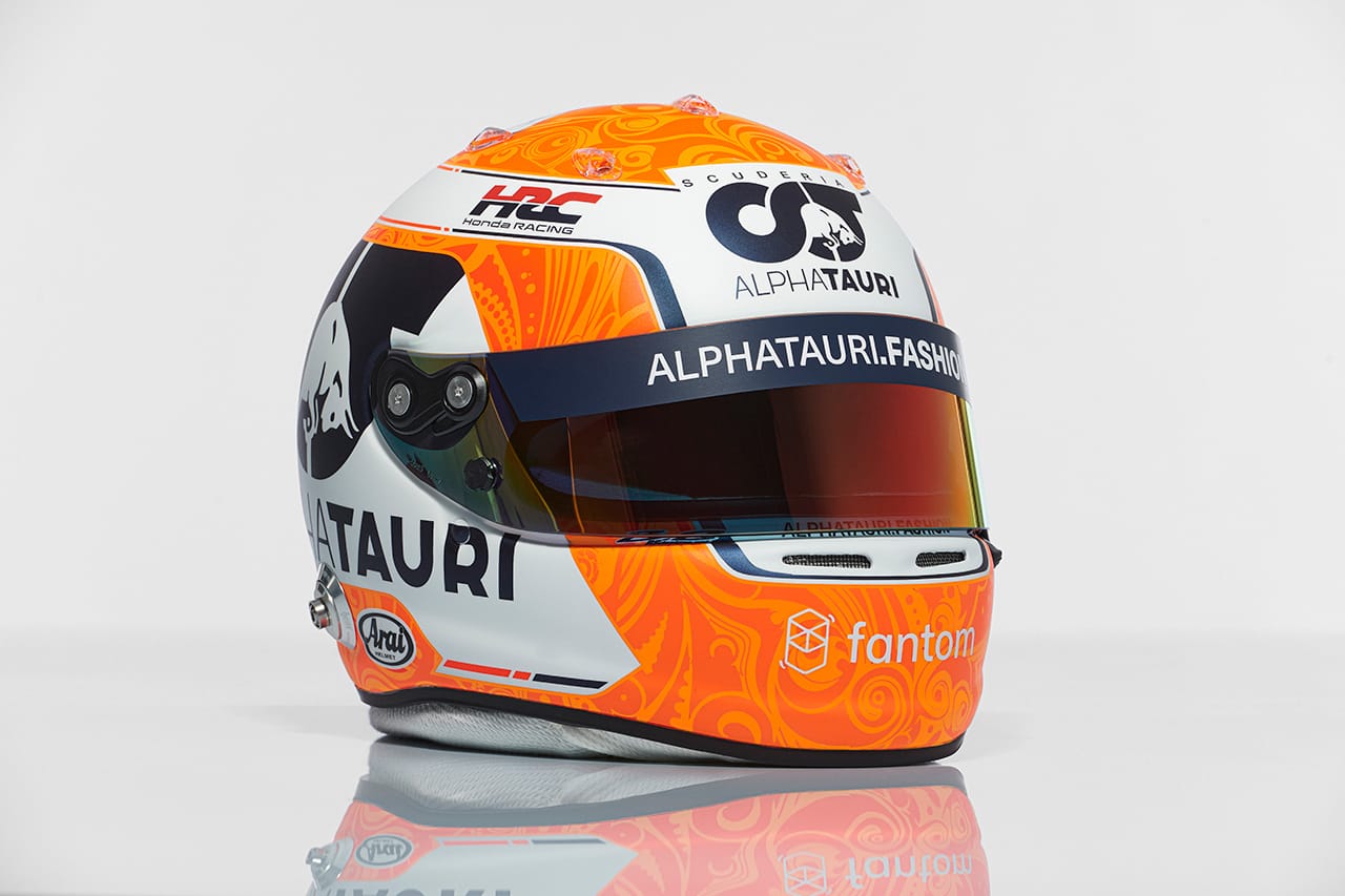 角田裕毅  2022年 F1ヘルメット（スクーデリア・アルファタウリ）