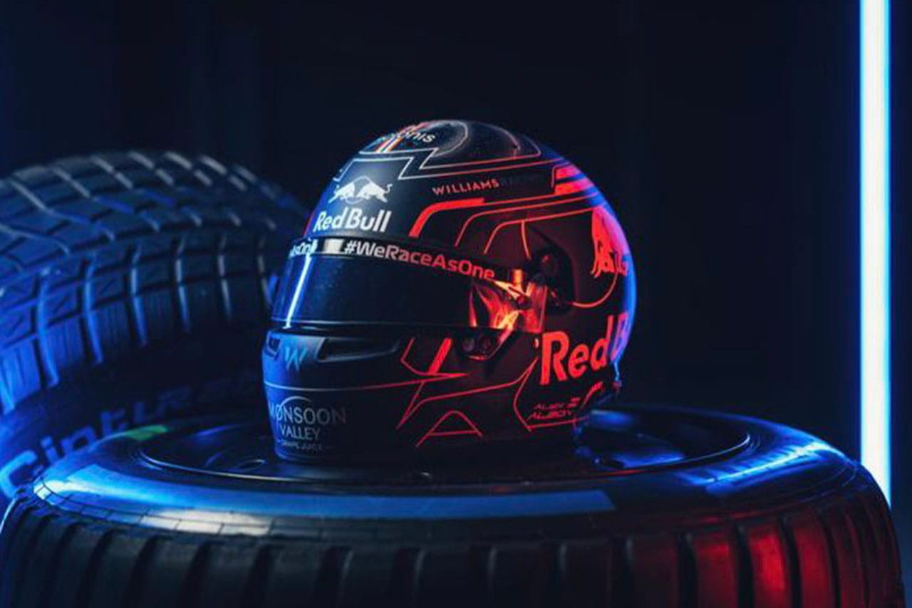 アレクサンダー・アルボン 2022年 F1ヘルメット(ウィリアムズF1)