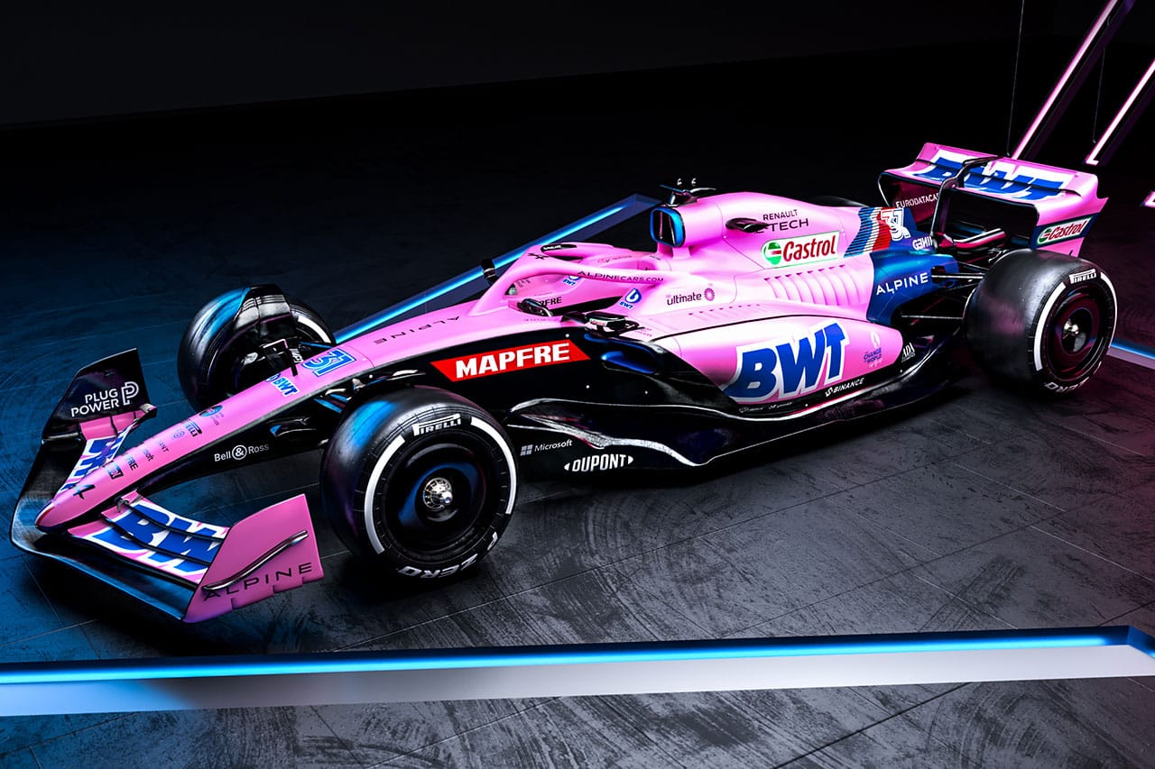 アルピーヌF1 A522（2022年 F1世界選手権 開幕2戦 特別カラーリング）