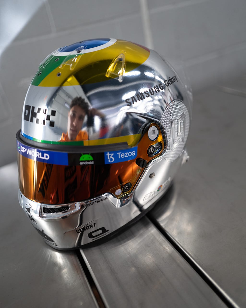 ランド・ノリス マクラーレン F1 イギリスグランプリ ヘルメット