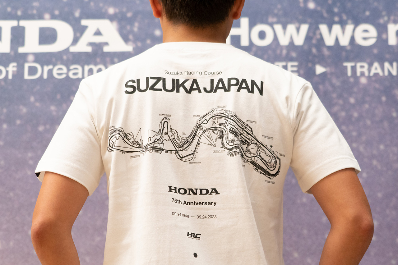 ホンダF1 日本グランプリ 鈴鹿×Honda75周年記念 Tシャツ