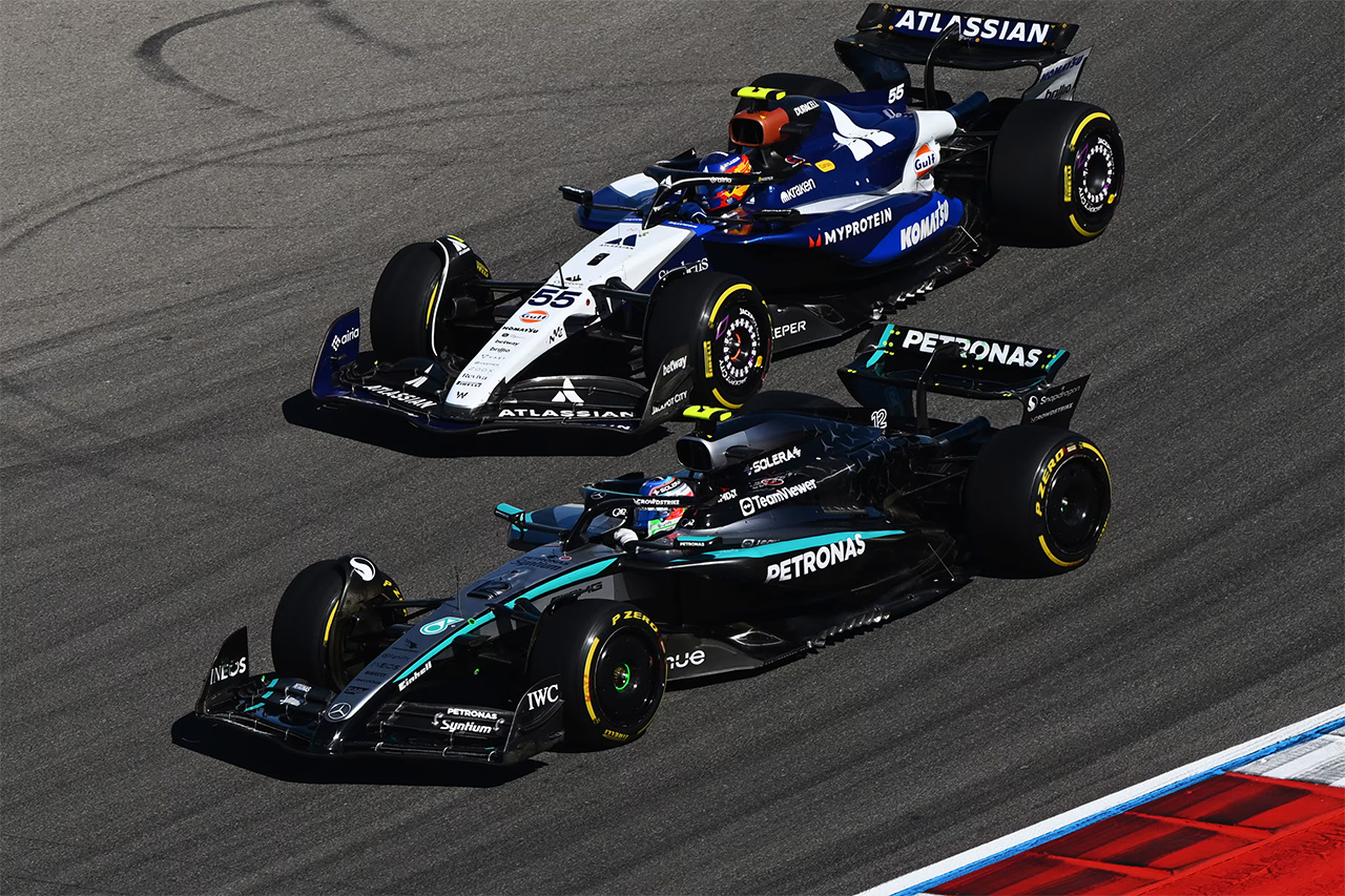 2025年F1 アメリカグランプリ　カルロス・サインツJr. vs アンドレア・キミ・アントネッリ