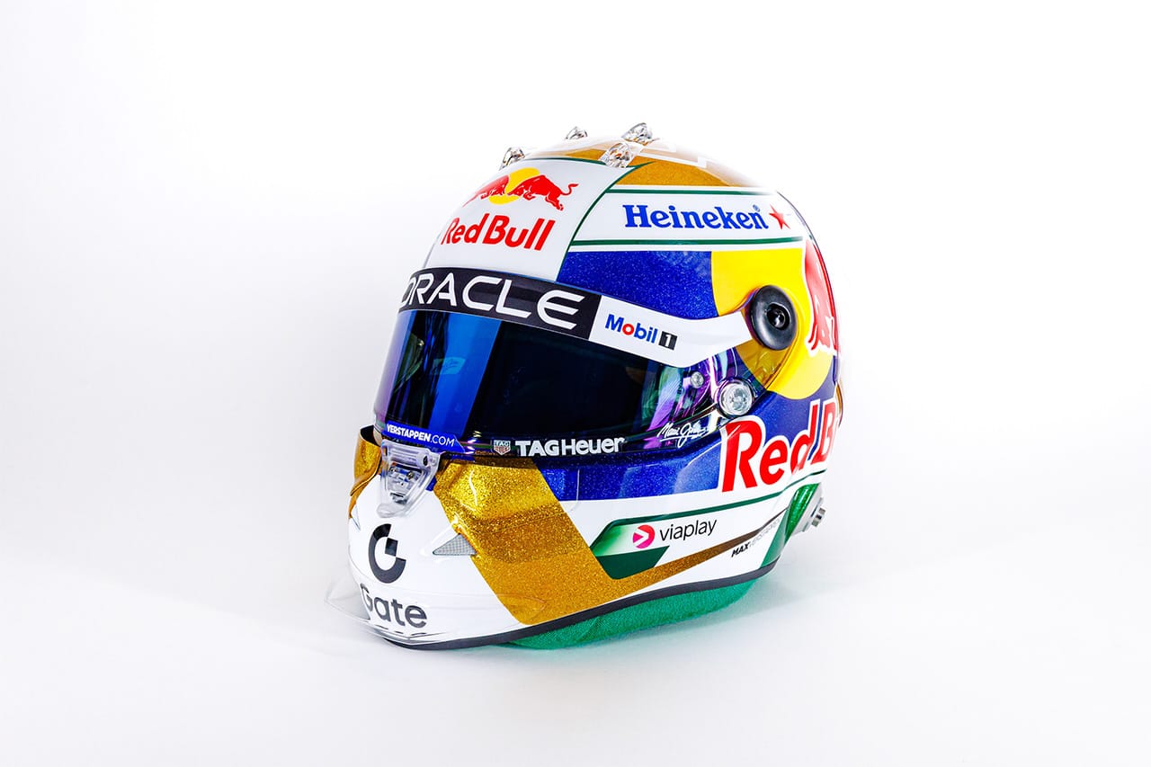 マックス・フェルスタッペン(レッドブル・レーシング) F1 ブラジルGP ヘルメット