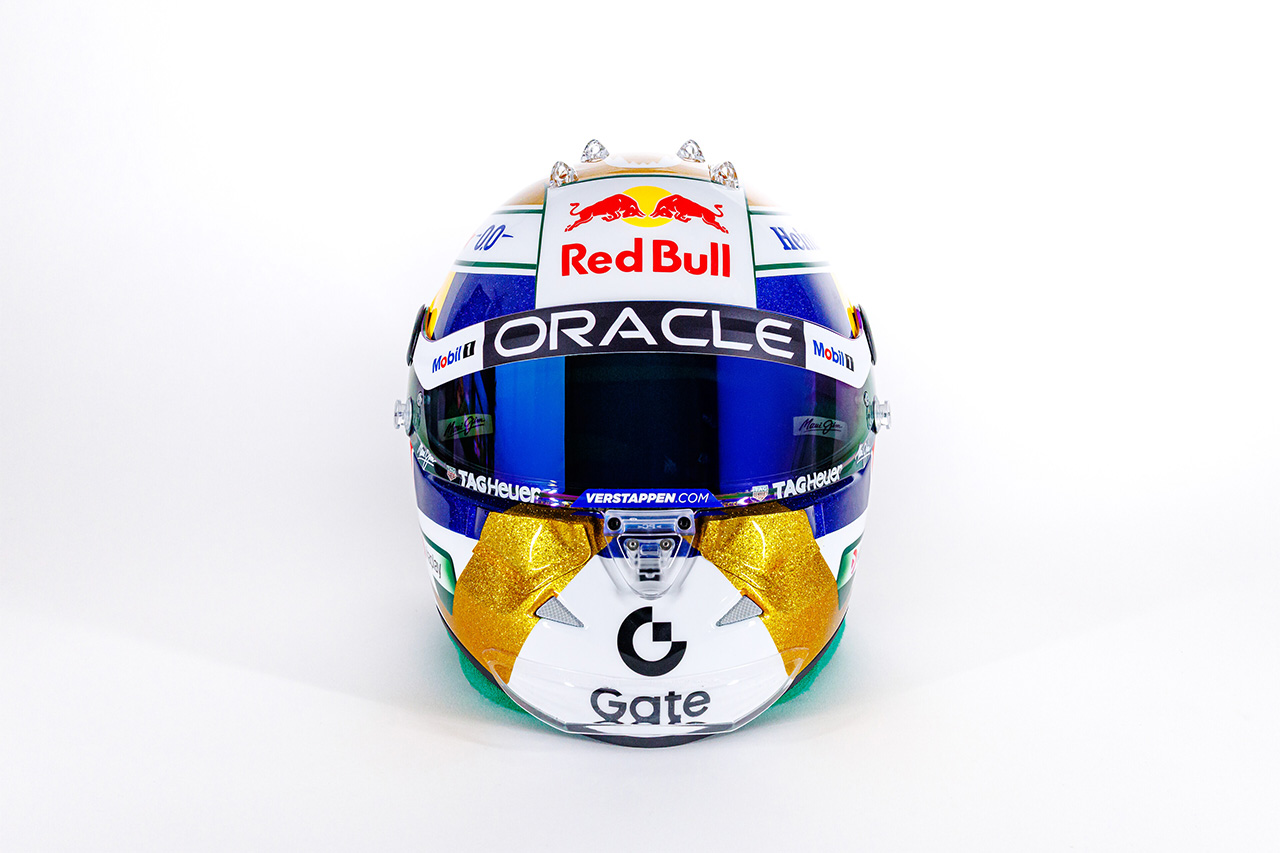 マックス・フェルスタッペン(レッドブル・レーシング) F1 ブラジルGP ヘルメット③