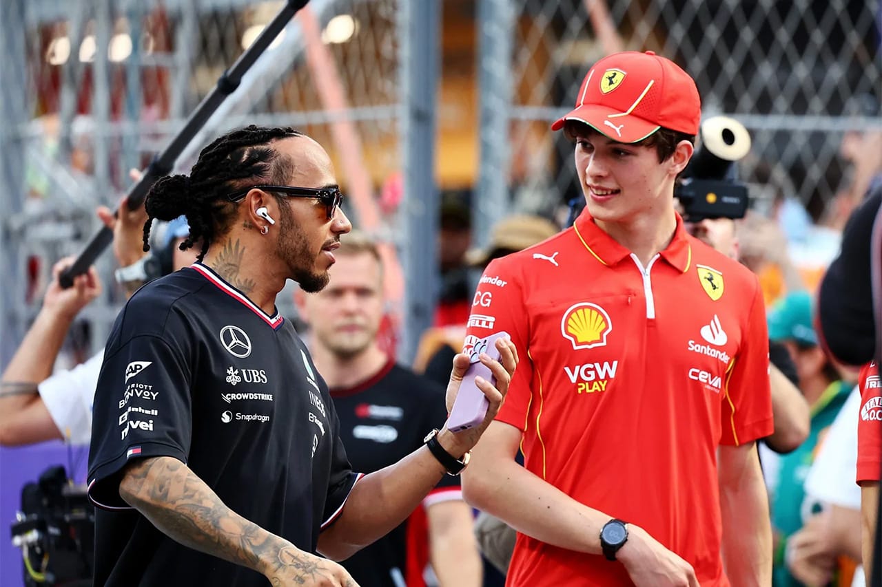 オリバー・ベアマンとルイス・ハミルトン