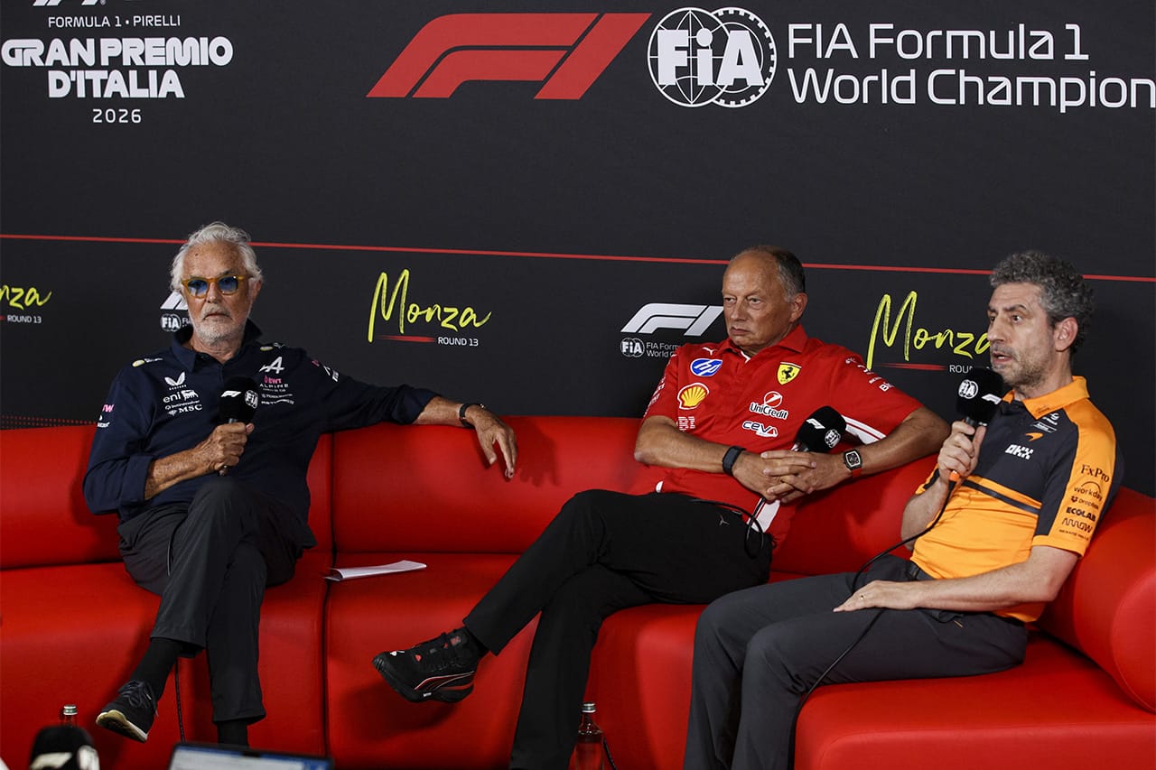 アンドレア・ステラ（マクラーレン）とフラビオ・ブリアトーレ（フェラーリ）がF1イタリアGPの記者会見に参加