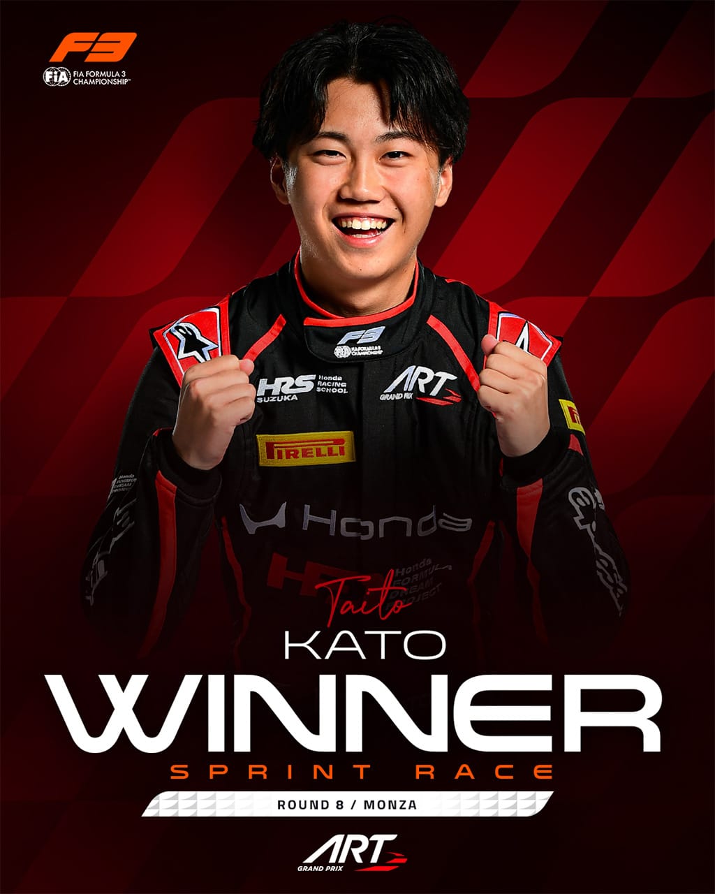 ホンダF1育成 加藤大翔 F3初優勝