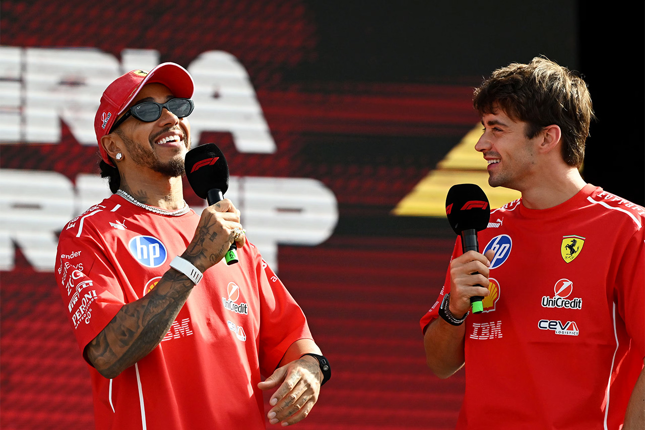 ルイス・ハミルトンとシャルル・ルクレール(スクーデリア・フェラーリ)