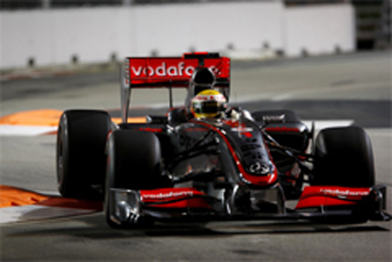 F1シンガポールGP フリー走行3回目：ハミルトンがトップタイム