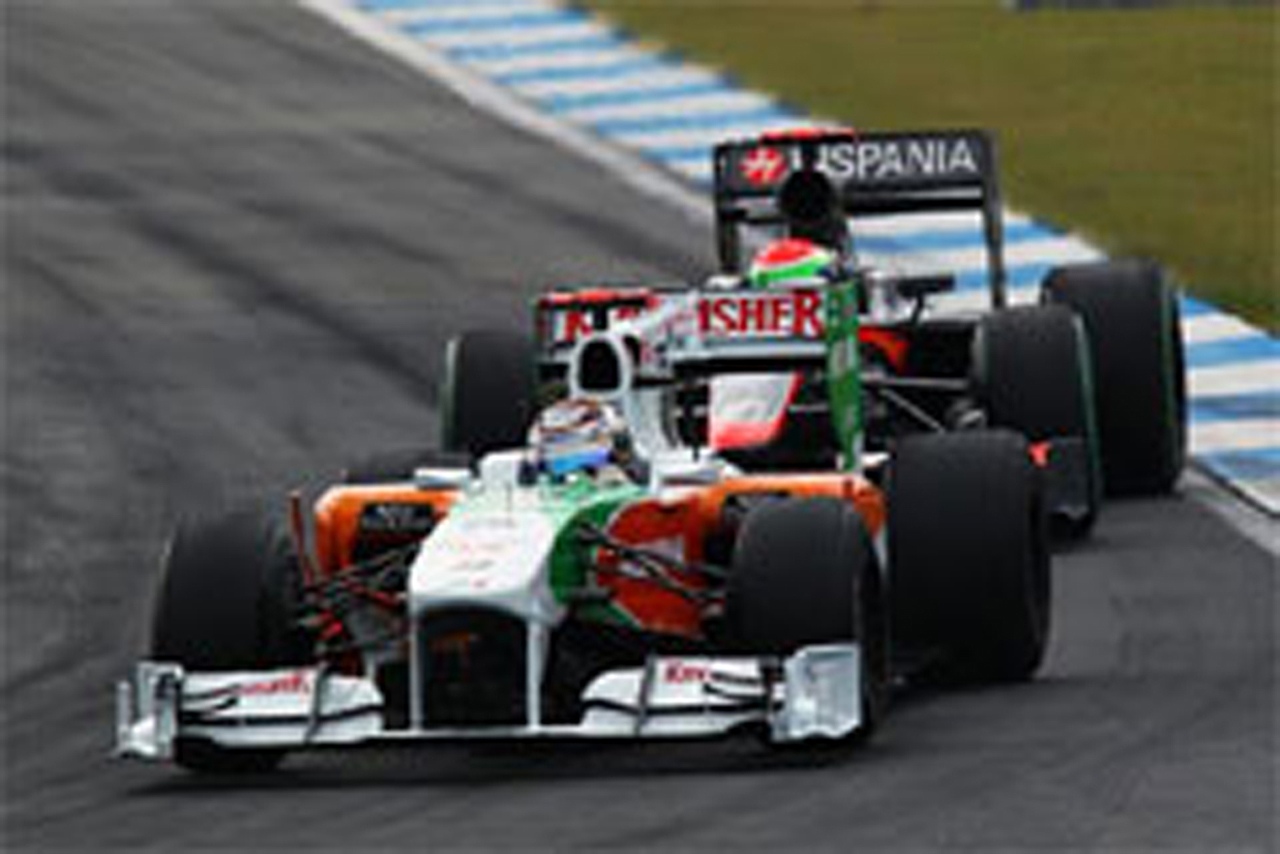 フォース・インディア：ピットストップで混乱 （F1ドイツGP）