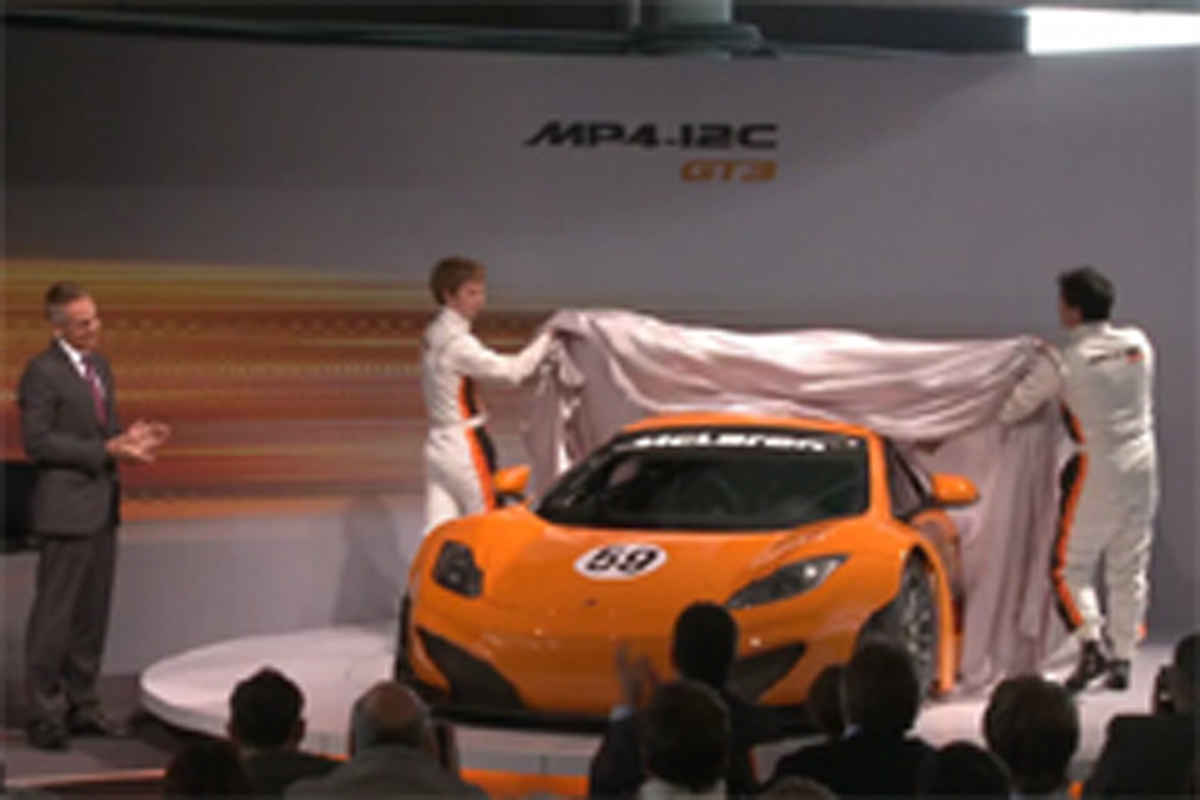 動画：マクラーレン MP4-12C GT3 発表会